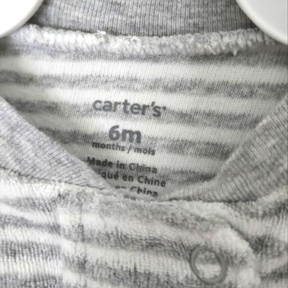 2/$15 Carter's Terry Cloth Sleeper Size 6 M - Picture 3 of 4